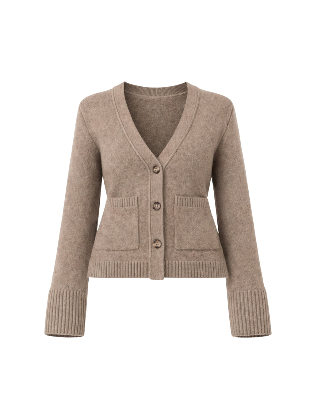 SWEATER ÁMBAR BEIGE - CHALECO DE ALGODÓN CÁRDIGAN MANGAS ANCHAS