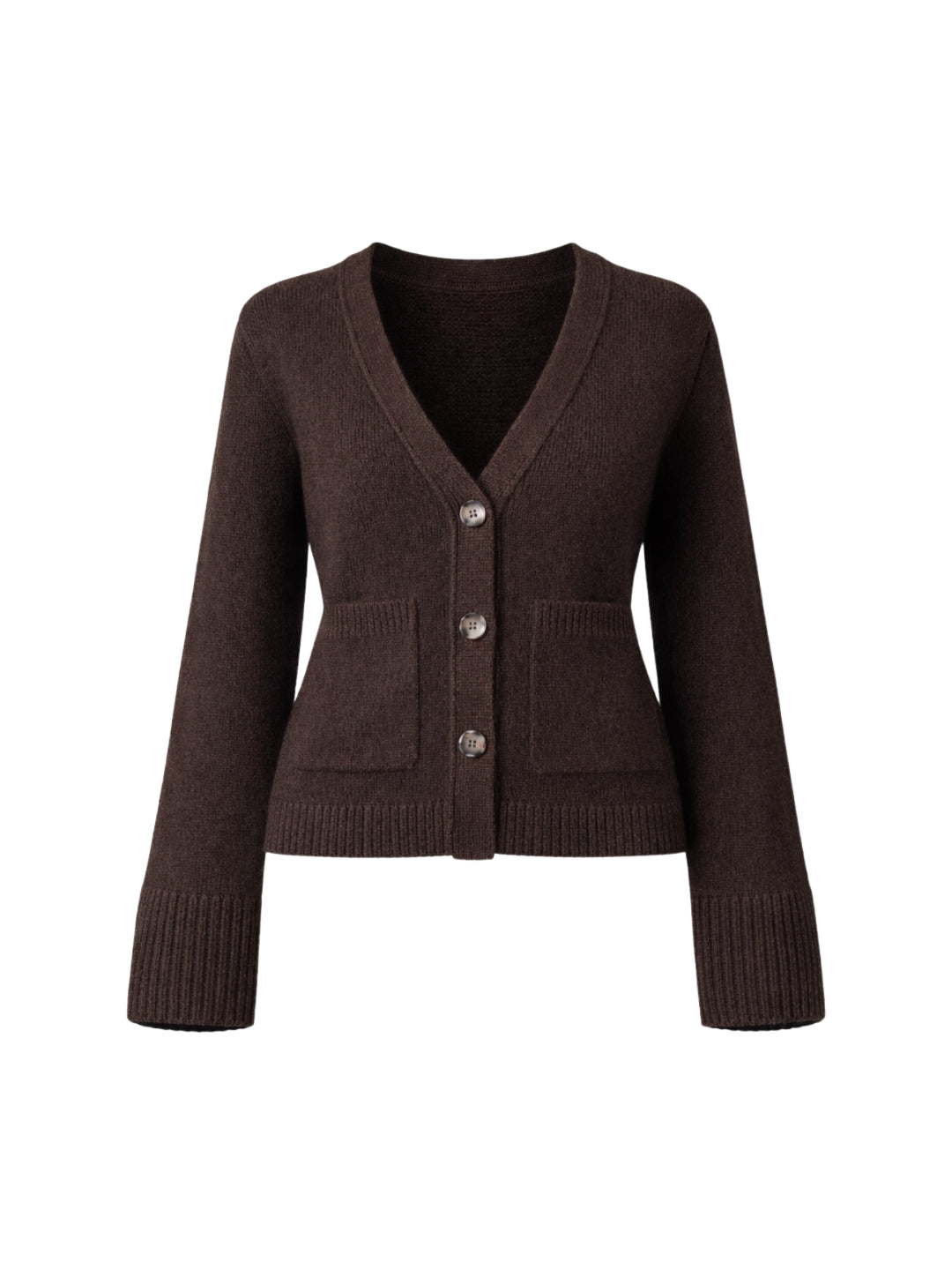 SWEATER ÁMBAR CAFÉ - CHALECO DE ALGODÓN CÁRDIGAN MANGAS ANCHAS