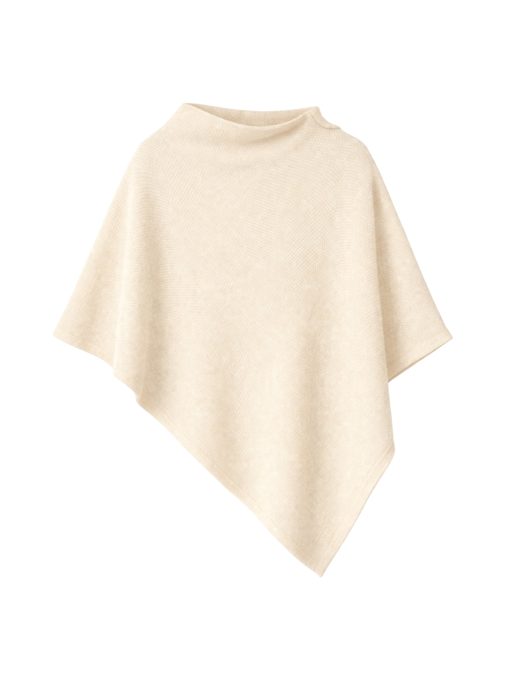 SWEATER CHARLOTTE  CRUDO - PONCHO ASIMÉTRICO MANTA DE ALGODÓN