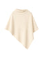 SWEATER CHARLOTTE  CRUDO - PONCHO ASIMÉTRICO MANTA DE ALGODÓN