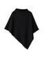SWEATER CHARLOTTE NEGRO - PONCHO ASIMÉTRICO MANTA DE ALGODÓN