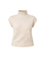 SWEATER HANNAH CRUDO - CHALECO DE ALGODÓN DE CUELLO ALTO