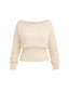 (PRE-VENTA) SWEATER REGINA CRUDO - CHALECO DE ALGODÓN CUELLO ANCHO Y PRETINA ALTA