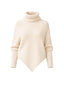 SWEATER CELINE CRUDO - CHALECO DE ALGODÓN TIPO PONCHO CON MANGAS