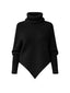 SWEATER CELINE NEGRO - CHALECO DE ALGODÓN TIPO PONCHO CON MANGAS