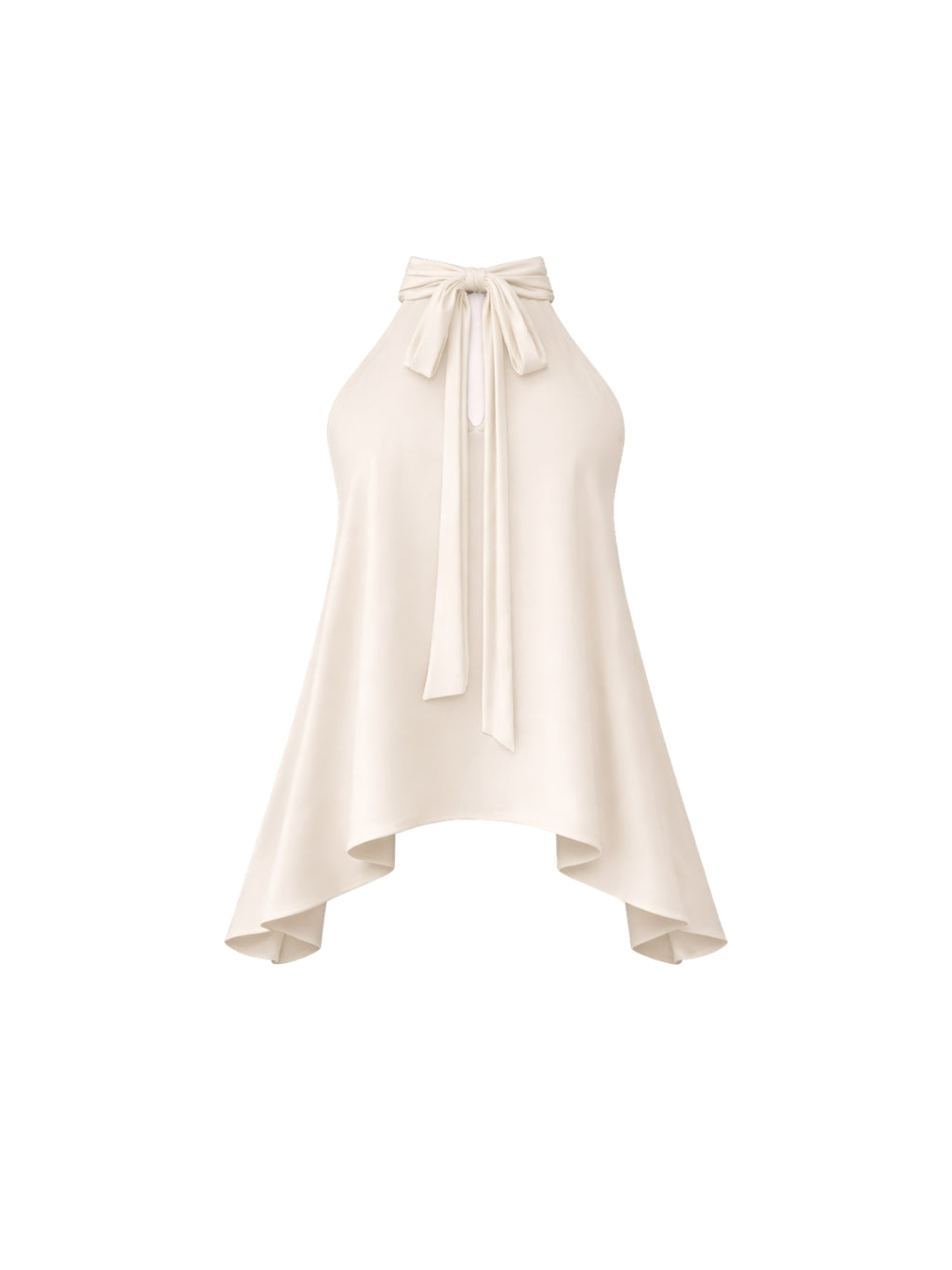 TOP HALTER BLANCO - ESTILO CAPA CON AMARRAS