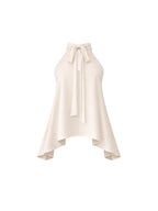 TOP HALTER BLANCO - ESTILO CAPA CON AMARRAS